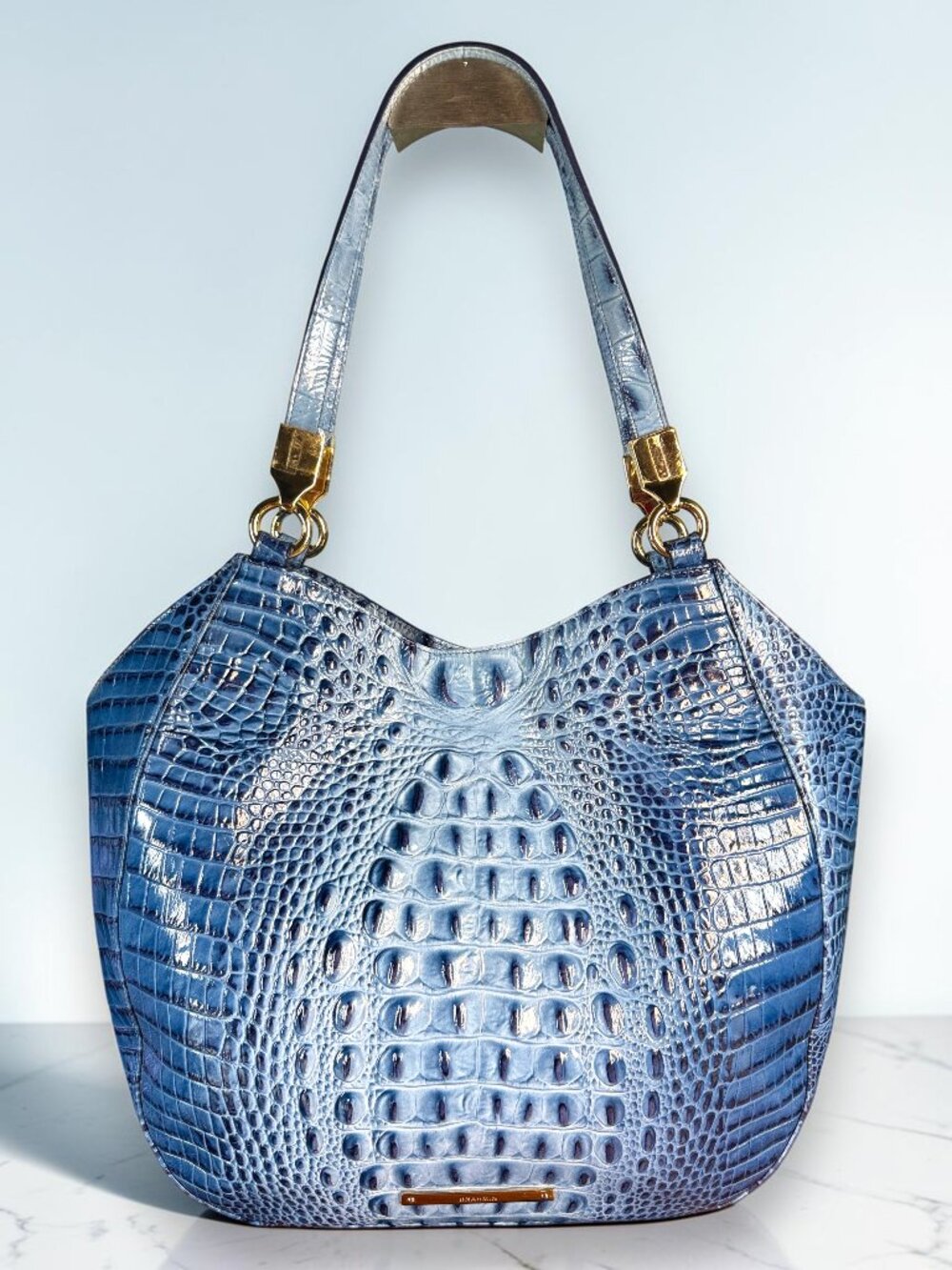 Brahmin Marianna Cerulean Melbourne Leather Shoulder Tote Bag - New Without Tags